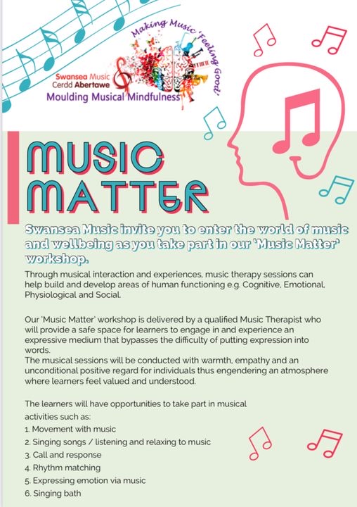 National Music Service Wales
EHE (Elective Home Education) First Experiences 2022-2023: Swansea Pupils: Swansea Music will deliver a series of termly workshops at 4 hubs across Swansea for up to 35 pupils in 2022-2023. Pupils Y3-Y11. Tuesday, 4, 11,18 &amp; 25 October 2022
🎶🏴󠁧󠁢󠁷󠁬󠁳󠁿🎶🏴󠁧󠁢󠁷󠁬󠁳󠁿🎶