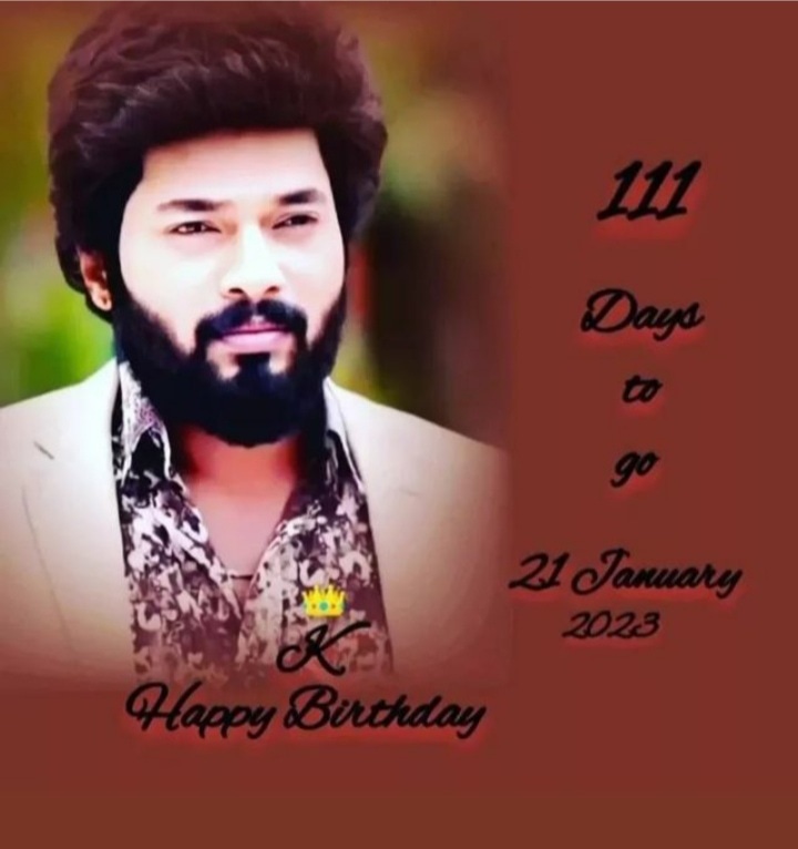 karthikfan21's tweet photo. 👑 BIRTHDAY COUNTDOWN STARTS...

111 DAYS TO GO...

#karthikraj #iamkarthikraj #mugilan #karthik #hbdnonpareilkarthikraj #kstudios #westandwithkarthikraj #2yearsofmugilan #1yearofkstudios https://t.co/Y4pQzEyMkU