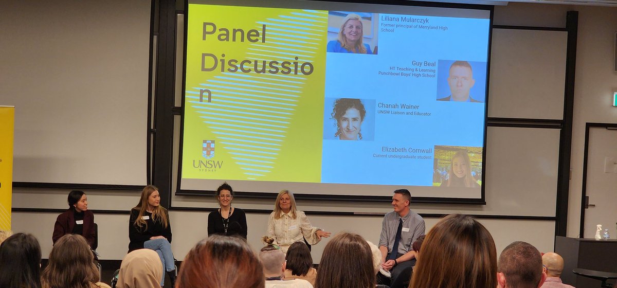 Very grateful to be part of the panel at <a href="/UNSW/">UNSW</a> yesterday with <a href="/ChanahWainer/">Chanah Wainer</a>, <a href="/LilaMularczyk/">💧Lila Mularczyk OAM JP FACE FACEL💗🌈</a> and Elizabeth Cornwall answering questions from teachers in training and early career teachers. Such a great discussion and really inspiring to hear from all panel members.