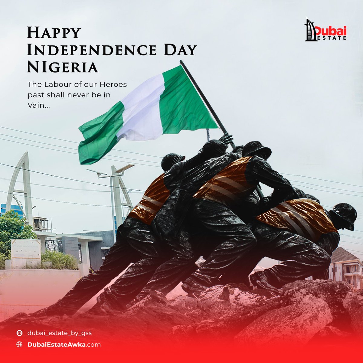 GSS_Group__'s tweet photo. Here's wishing us all a Happy New Month and a Happy Independence Day. Nigeria will be great in our lifetime 🇳🇬🙏🏾
#dubaiestateawka #dubaiestate #newmonth #October1st #IndependenceDay2022 #independencedaynigeria #gssgroup #gsssecurity #privatesecurity #gssconstruction https://t.co/IfqIXRLPMG