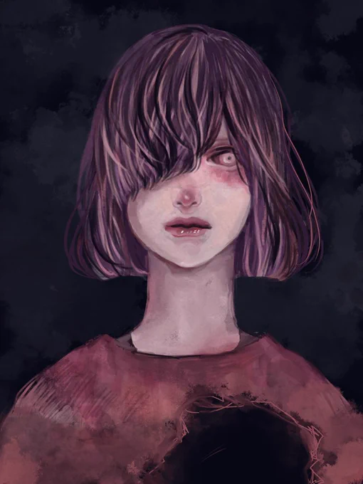 ぽっかり空いた穴#イラスト 