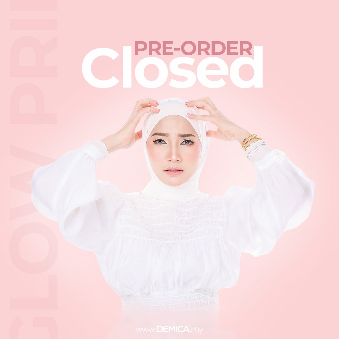 demicabeautyhq's tweet photo. Pre-Order Closed โ๏ธ
Opssss sorry, disebabkan stok Demica Glow Primer sangatยฒ limited, kita terpaksa CLOSE PRE-ORDER dulu. In shaa Allah beberapa hari lagi kita open order balik tapi tak dapat harga macam ni dah.
#Demica #DemicaSquad #DemicaGlowPrimer https://t.co/Z4R7IMN5lm