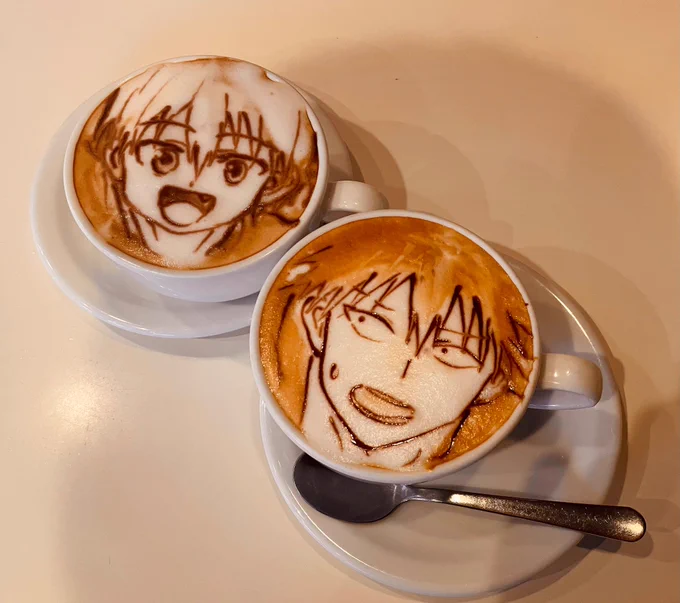 /SUGOI COFFEE\今日は #コーヒーの日 …という事でキービジュアルをイメージした特製宇崎ちゃん&真一コーヒー\本日TVアニメ放送ッスよ〜/ 