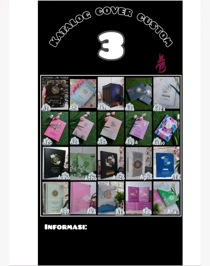 RifaPearly's tweet photo. Al-Qur'an costum nama, cover, quotes by request. Banyak pilihan ukuran juga. Bisa ditambah tanggal yang bikin moments spesial makin spesial. https://t.co/OXibNHeP2v