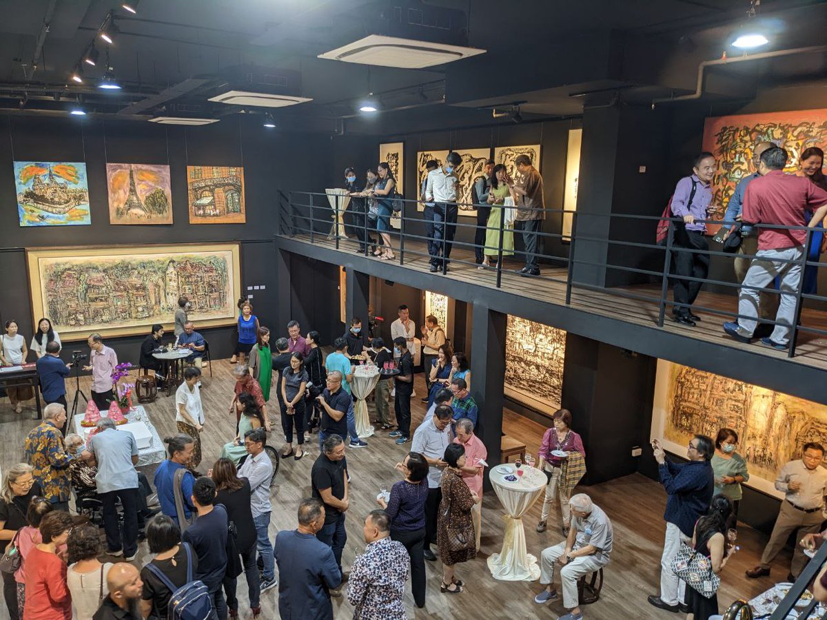MothershipSG's tweet photo. 102-year-old S'porean artist Lim Tze Peng opens permanent gallery at Ubi, free for public to visit https://t.co/uP8PDLJ7AQ https://t.co/4ImCawfJqW