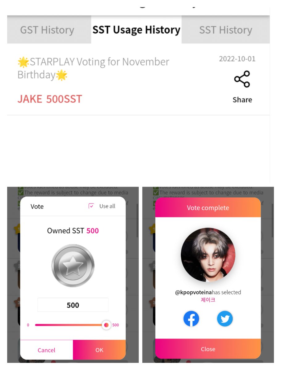 ✅ #kpopvoteina Proof

500 sst for #JAKE #ENHYPEN
Congratulations!!🎉