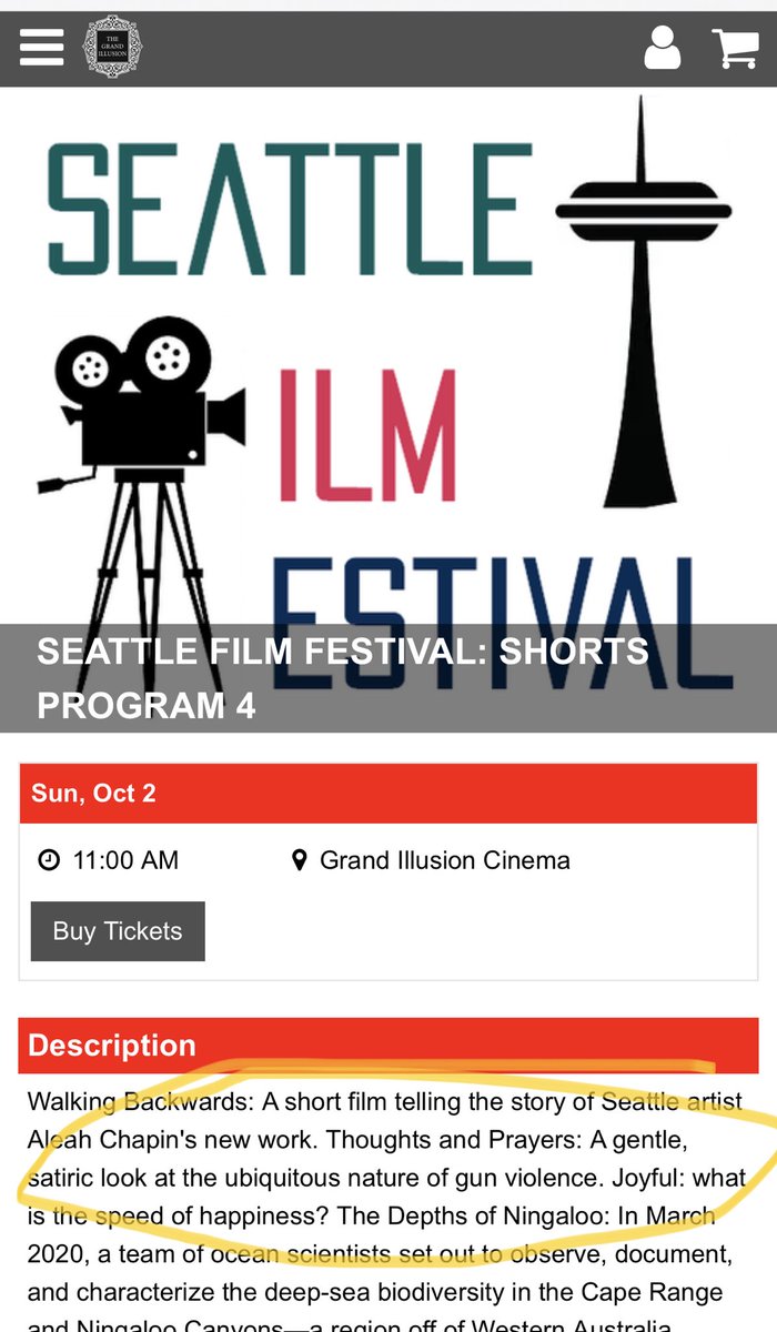 scriptogold's tweet image. Seattle friends: come see my anti-gun violence short THOUGHTS AND PRAYERS on Sunday 10/2!
