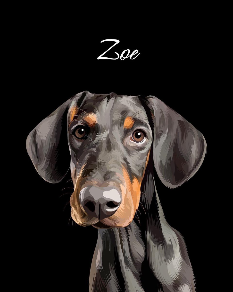 onecentpiece's tweet photo. Thanks to poster&paw australia for the beautiful picture of my girl. #ripzoe https://t.co/HQm0i4bi7z