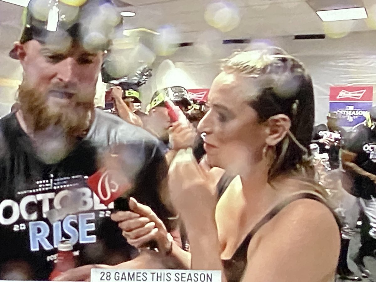 amandaleppla's tweet photo. Someone get @TriciaWhitaker some goggles 🥽 #rays #baseball https://t.co/YFoT94DJkE