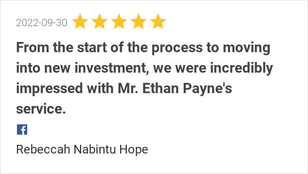 New 5.0-star Review: "From the start of the process to moving into new investment, we were incredibly impressed...