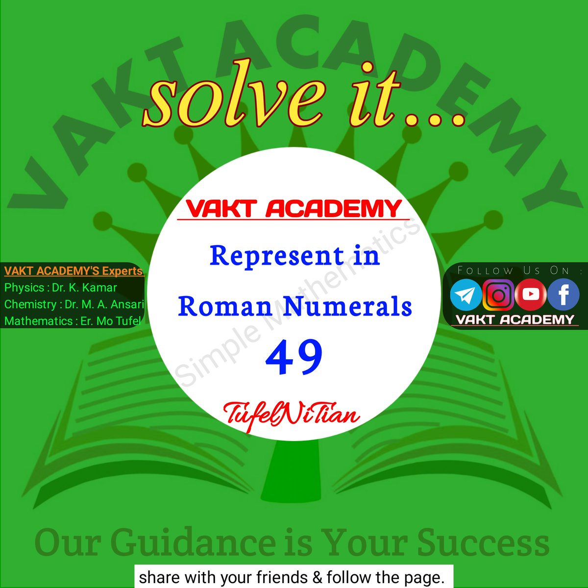 Er_Mo_Tufel's tweet image. Try with your friends👭👬👫

#goodmaths #goodmorning