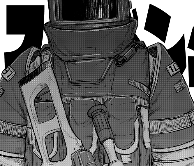 ~スカスカ注目ポイント~
「こっちの方がシルエットがロボみたいで格好いい」
というだけの理由で描いているうちに
どんどん縦に伸びる6B43の肩パッド
#スカベンジャーズアナザースカイ