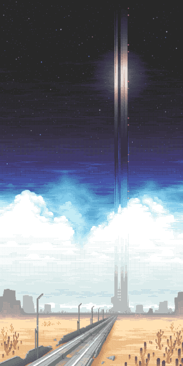 mstryfe_pixels's tweet image. Railgate #pixelart #ドット絵