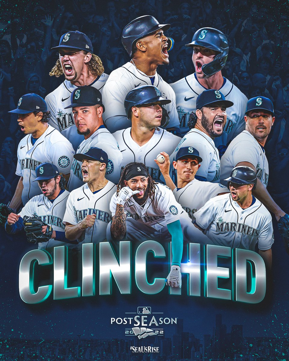 RT @Mariners: WE’RE HEADED TO THE POSTSEASON. #SeaUsRise https://t.co/0g0mCI2uhs