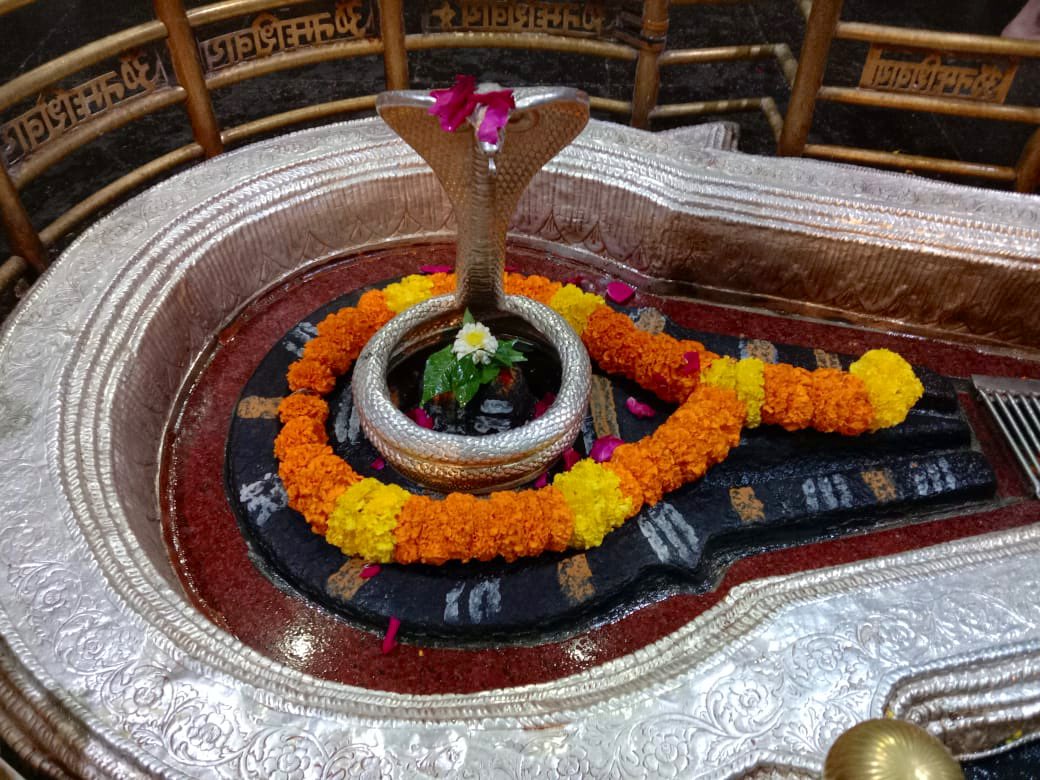 12Jyotirling's tweet photo. श्री भीमाशंकर ज्योतिर्लिंग जी के आज के मंगला आरती श्रृंगार दिव्य दर्शन 01.09.2022 https://t.co/U3RqSz25QO