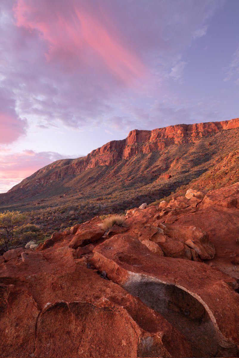NATUREBYNATHAN's tweet photo. A new day in the remote Australian outback. I could only stay long enough to witness two sunrises out here at Mount Augustus, so I'm sure you can imagine how pleased I was to watch this scene unfold after an hour or so of hiking in the dark.
#landscapephotography #mountaugustus https://t.co/6tMtoAzXKV