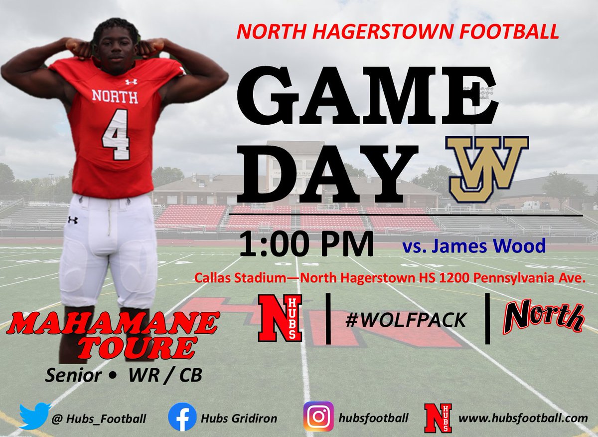 Hubs_Football's tweet photo. #GAMEDAY
🏈MATCHUP🏈
Opponent: James Wood HS
Nickname: Colonels
Colors: Navy & Gold
When: Sat, 10/1 @ 1PM
Where: Callas Stadium (NHHS)
Surface: Turf
JW 2022 Record: (0-4)
JW 2021 Record: (7-5)
Last Meeting: 2021, James Wood won 52-0
All-Time Series: JW leads, 1-0
#HubFootball https://t.co/Z26Frvclus