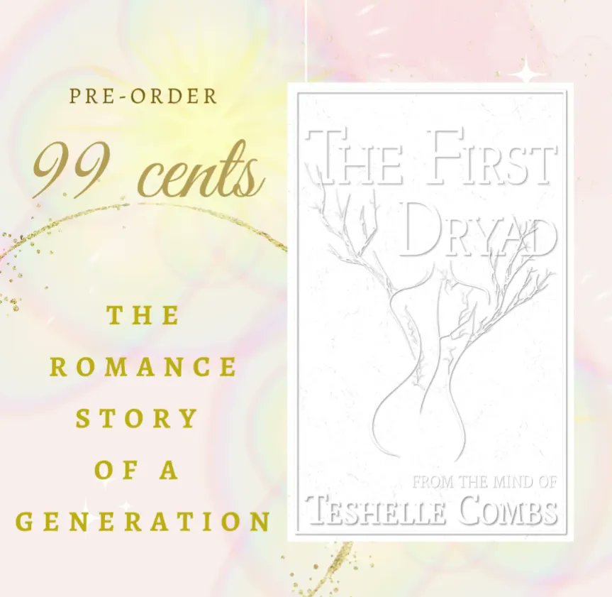 easnively's tweet photo. https://t.co/tqTUSDIdWC

Title :The First Dryad

Tagline: The Romance Story Of A Generation

Price: 99c on pre-order 

Genre: Fantasy romance

From The Mind Of @TeshelleCombs

Also on #KindleVella #TheFirstDryad #paranormalromance #Romance #fantasy #Magic #drama #adventure #love https://t.co/5Ut9Eq9cTr