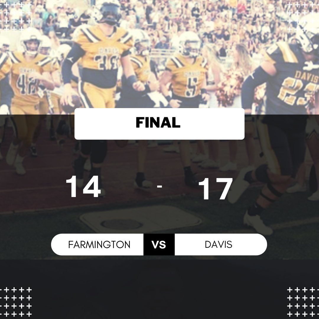 Slingin’ the Pill Media™️ (@slinginthep) on Twitter photo CRAZY FINISH 💥💥💥💥
<a href="/DavisDartsFB/">Davis High Football</a> defeats <a href="/FHS_PHOEN1X/">Farmington Phoenix Football</a> in a tight one CRAZY FINISH 💥💥💥💥
<a href="/DavisDartsFB/">Davis High Football</a> defeats <a href="/FHS_PHOEN1X/">Farmington Phoenix Football</a> in a tight one