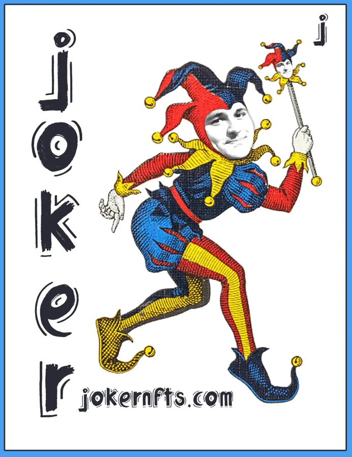 XRPresso's tweet photo. I'll donate the sale of the very first JokerNFTs of #SamBankmanFried to the rewards being offered on the #DoomsdayHacker site. More rewards coming! INFO that leads to the arrests of the #CoverProtocol owners & @andrecronjedev 100M #SAFEtoken theft. Buy at: https://t.co/PoVRh7ef8O https://t.co/4goSr2En0r