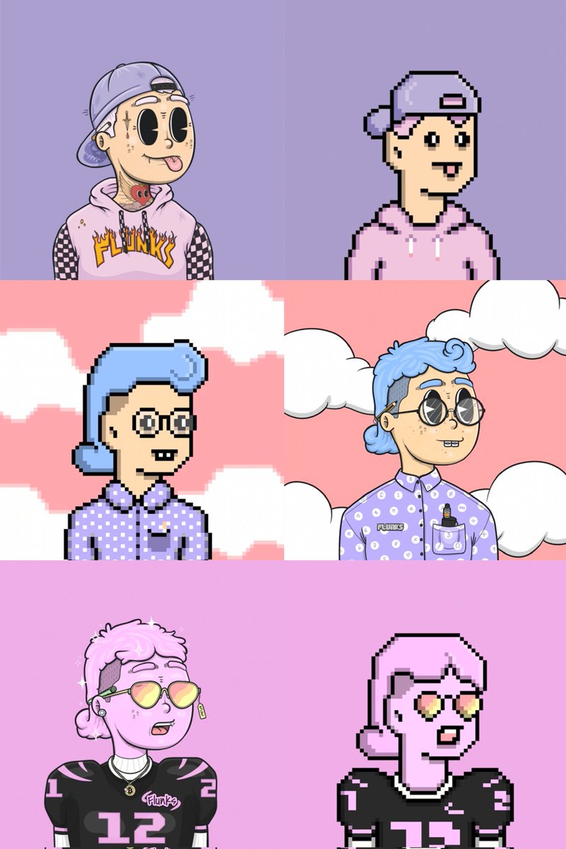 BSeaslug's tweet image. Don&apos;t sleep on @flunks_nft, new art is coming, backpacks, pins and patches. @ZeeroMP opening soon with $0 mp fees. 📈 #gowiththeflow #flunksonflow  🌊 #zeero
How cool do these guys look?! 👇