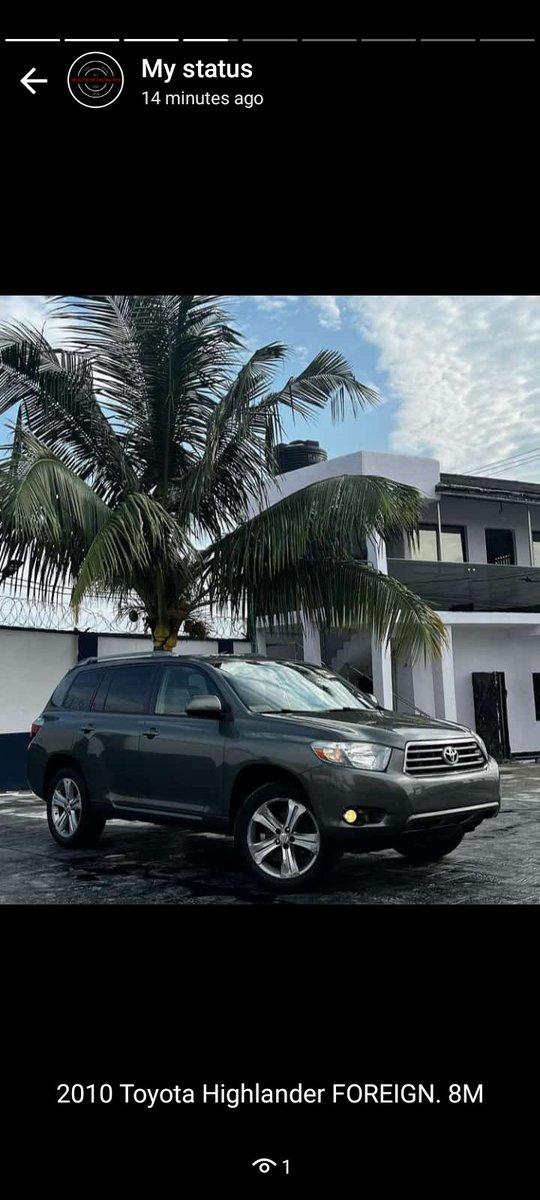 AdewemimoAyo's tweet photo. ❗DEAL ALERT❗ 
2010 TOYOTA  HIGHLANDER
FOREIGN USED 🇺🇸(complete car fax history) 
💰:N8.2M(SLIGHTLY NEGOTIABLE) 
FOR ENQURIES 
CALL 📞/WHATSAPP: +234 703 117 5133 
DM 📩:@AdewemimoAyo
Available for delivery to all states! 
Follow :@ rgcars on Instagram 👇🏾
https://t.co/gCzvfCfkvS https://t.co/G6wfuwVsCL