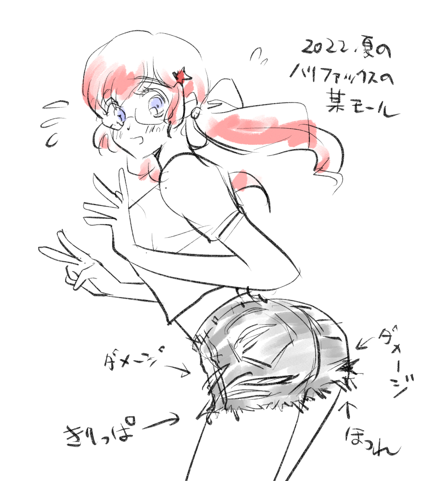 @AKuzuro こんな感じのものがメインでした😅流行だったのかな…?ダメージじゃない、もう少し布のある短パンが欲しかった…😂 