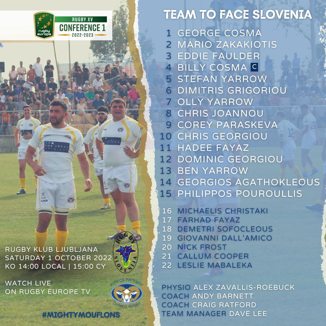 WHS_SSOS's tweet photo. Wishing all the best of luck to former pupils Olly and Ben Yarrow who are representing @Cyprus_Rugby today against Slovenia. Very proud of you both. Go well lads! 🇨🇾 🏉 #wallacerugbylegacy #rugbyfamily https://t.co/gkRUzCrFxB