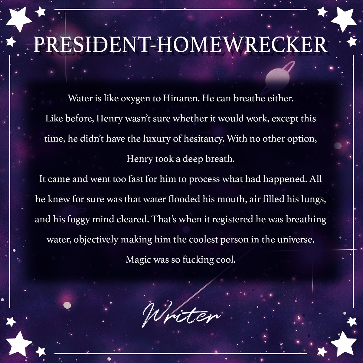 luminary_zine's tweet image. “Our final writer’s got one of those styles that you just can’t pull your eyes away from! It’s no wonder she’s a published writer. @CreativelyTrash never does anything halfway!”