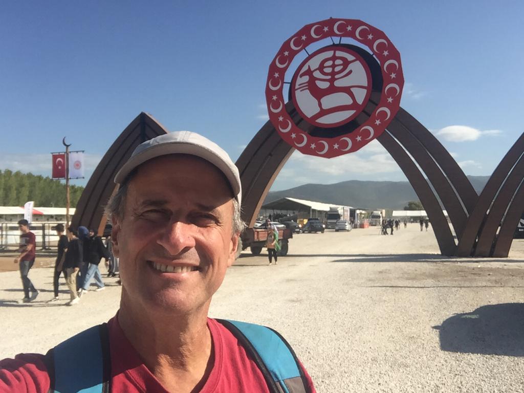 Made it to the World Nomad Games in Iznik, Turkey! My second Games! Lots of people are here; this was early in the day. Today is headless goat carcass polo action. It has to be seen to be believed. #wng #wng2022 #worldnomadgames #worldnomadgames2022
