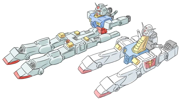 これは以前描いた特に意味の無いガンダムですですがやたらアイアンギアアイアンギアというコメントが来たので「じゃあ比較してやんよ!」と思い描いたアイアンギアガンダムが二枚目のこれです 