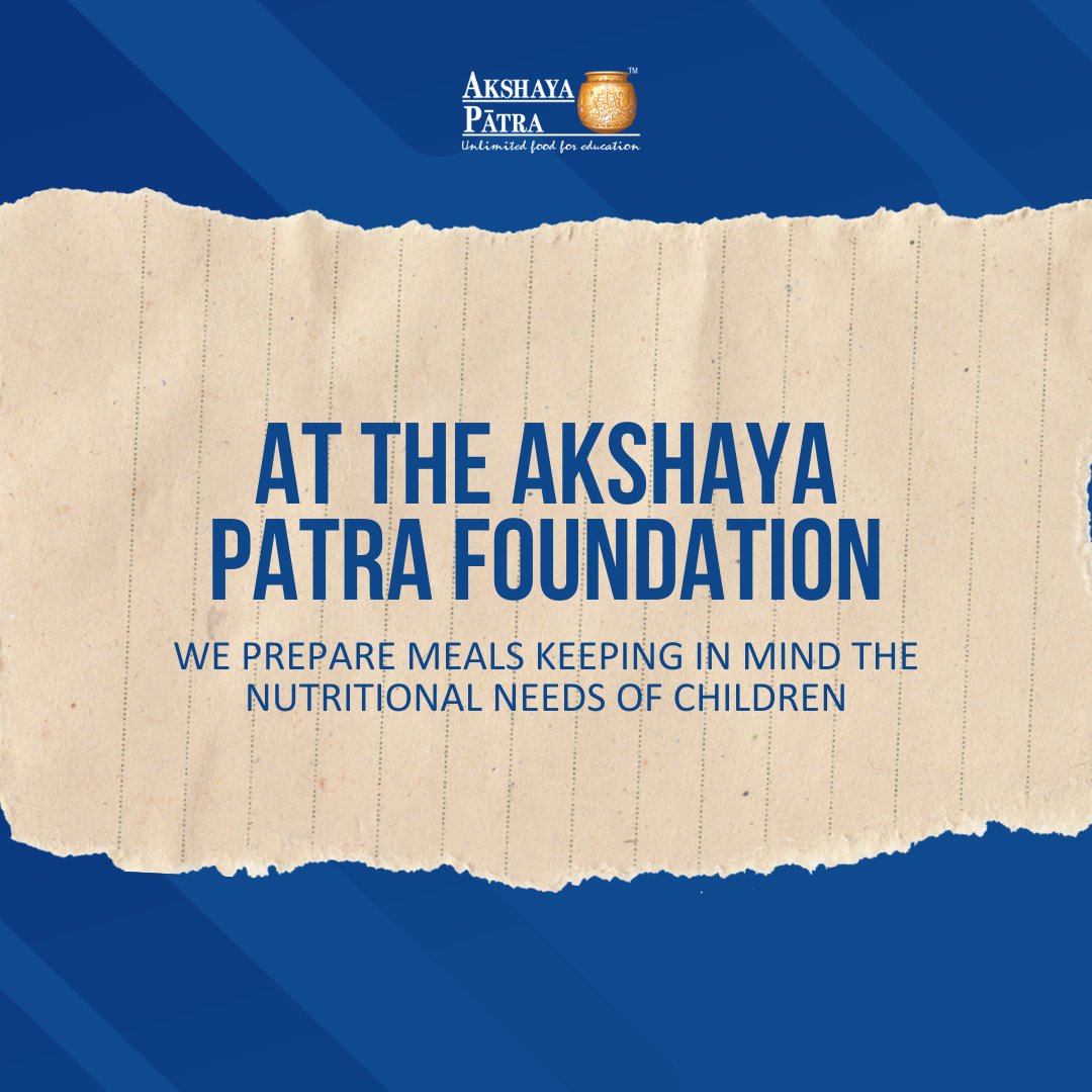 UKAkshayaPatra's tweet photo. At #TAPF, we carefully curate meals for children, using local ingredients and regional recipes that cater to their palates and meet their nutritional requirements. #UnlimitedFoodForEducation #ZeroHunger https://t.co/d1pLhUVX4H
