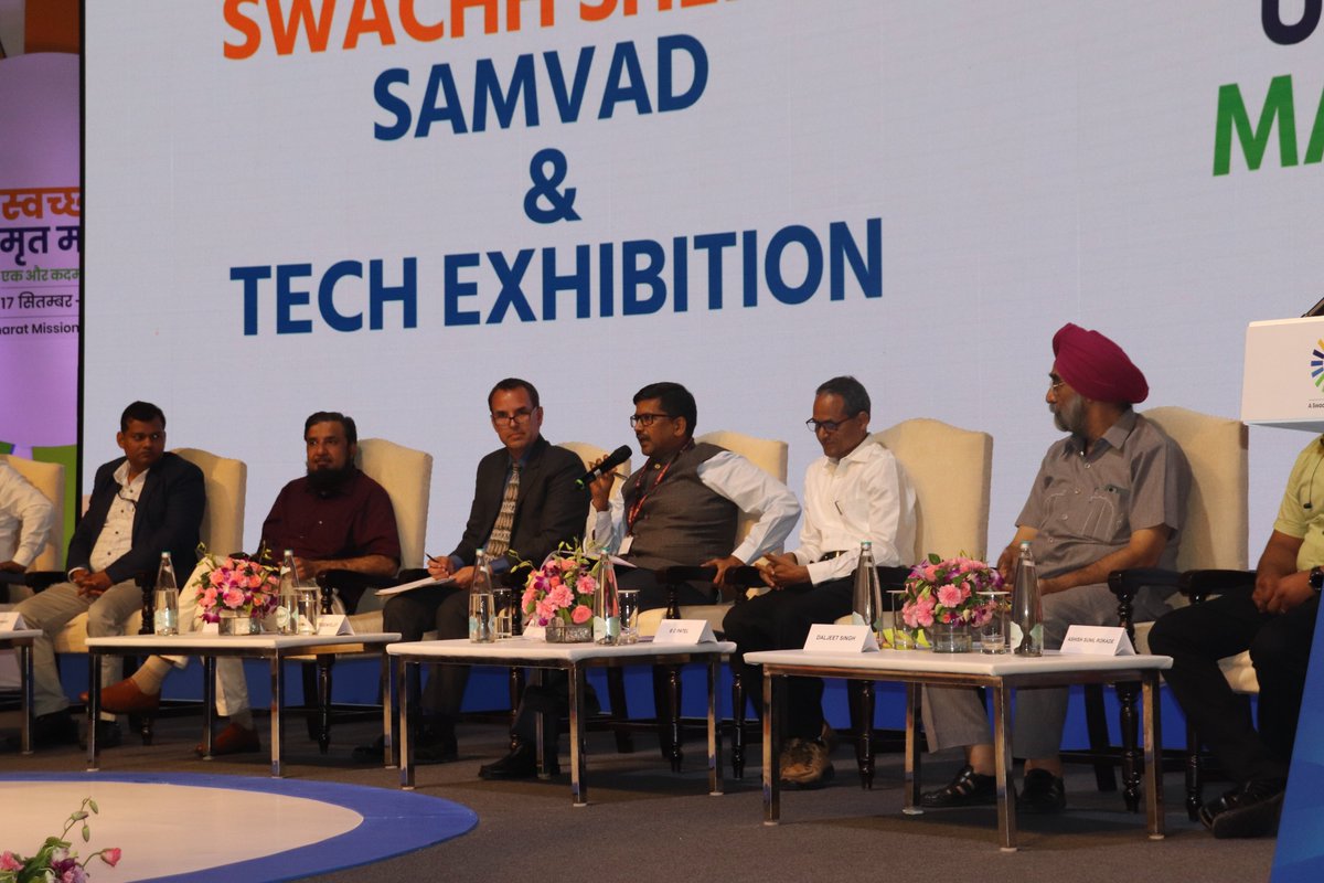 NikunjIAS's tweet photo. It was a pleasure to chair a session on Used Water Management organized by MoHUA. Would like to thank MoHUA for organizing the session, and my co-chair, Mark from USAID, for his support and insightful comments. congratulations to all panelists for sharing inspiring case studies. https://t.co/CcMLI4UcHj