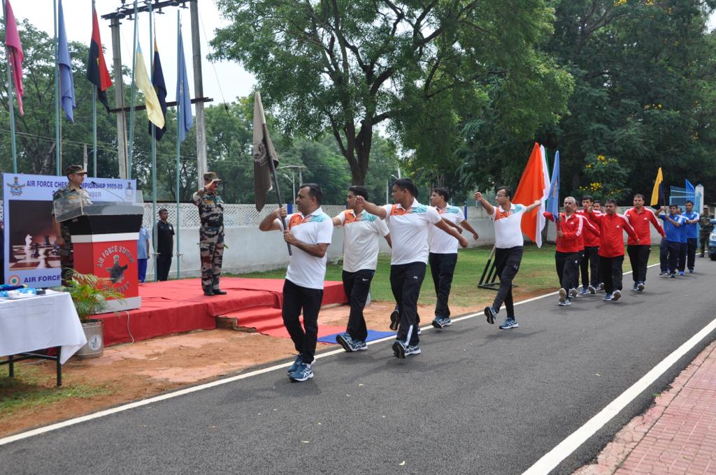 dprohyd's tweet photo. #AirForceChessChampionship culminated on 30th Sep with #MaintenanceCommand winning the championship and #EasternAirCommand stood runners up. Air Cmde Manish Sabharwal, VSM, AOC, AFS Hakimpet congratulated the winners & encouraged all participants to come back stronger next year. https://t.co/uGel5AMpLi