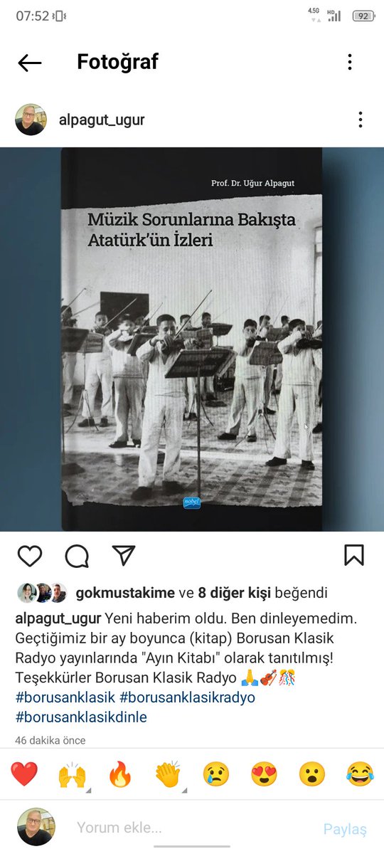 UurAlpagut's tweet photo. Yeni haberim oldu. Ben dinleyemedim. Geçtiğimiz bir ay boyunca (kitap) Borusan Klasik Radyo yayınlarında "Ayın Kitabı" olarak tanıtılmış! Teşekkürler Borusan Klasik Radyo 🙏🎻🎊#borusanklasik #borusanklasikradyo #borusanklasikdinle https://t.co/f9eJKslG71