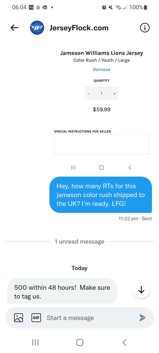 Blanco_619's tweet photo. I need help @NFLUK and @Lions family! @JerseyFlock have set the bar at 500RTs in 48 hours! Please help me out! #DetroitLions #OnePride #NFLJersey #NFLUK https://t.co/9OHf3w35EU