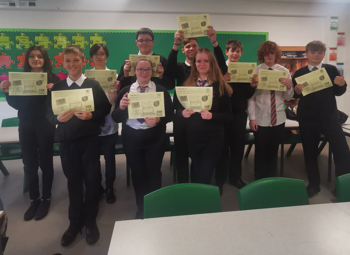 CoedcaeSchool's tweet photo. Great news! Our Year 9, 10 and 11 Literacy Leaders have completed their training to become Reading Buddies to Year 7 pupils. Well done! #coedcaelovesreading https://t.co/OmTsURR9RE