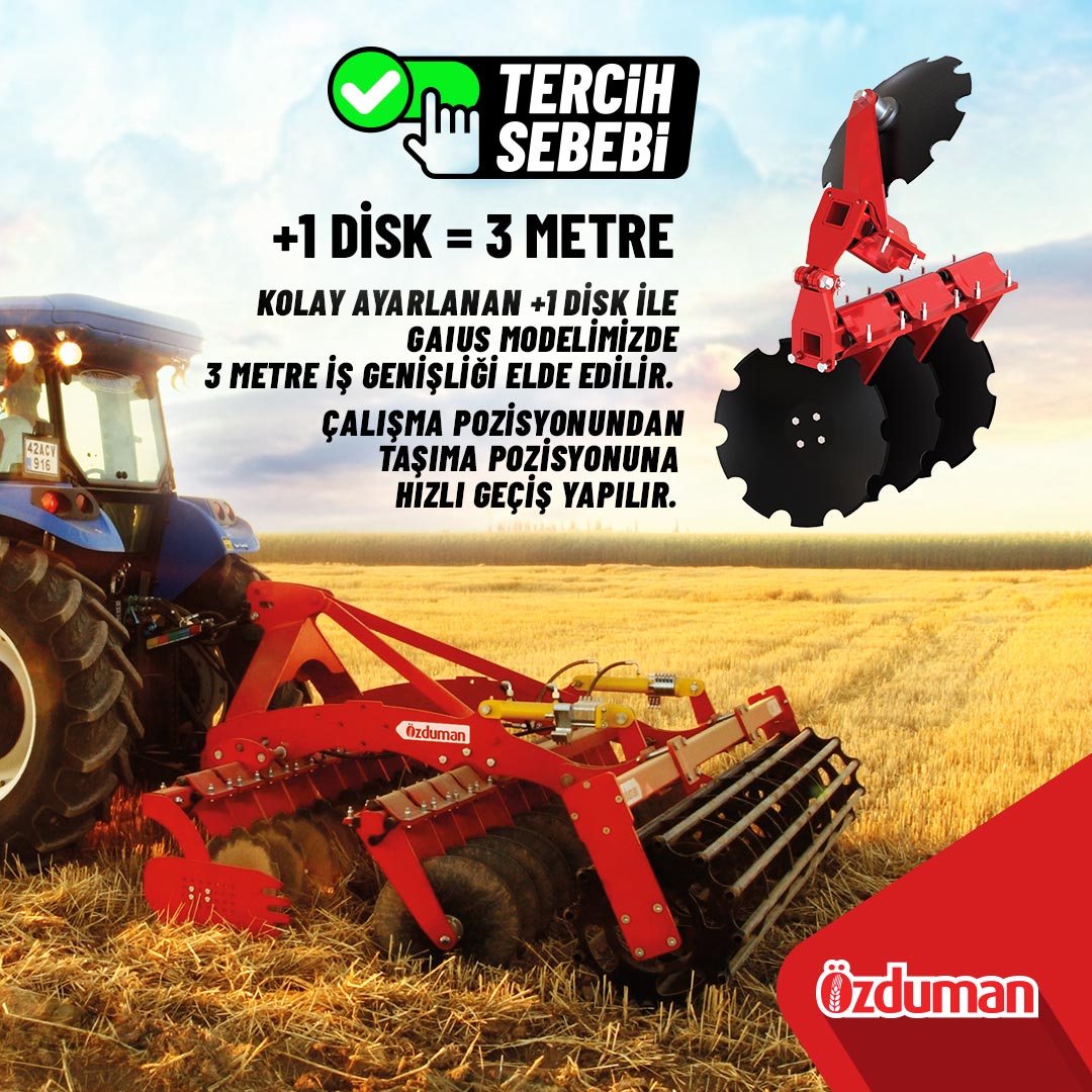 OZDUMANAG's tweet photo. ÖZDUMAN #TERCİHSEBEBİ 👍

+1 DİSK = 3 metre iş genişliği ve çalışma pozisyonundan taşıma pozisyonuna hızlı geçiş sağlar.

https://t.co/paXvwSXQjF

#özduman #tarım #toprakİşlemeninUstası #ekiminUstası #özdumanustaları #soilwork #soilworking #soilworks #hububatmibzeri #mibzer https://t.co/SBst9MiNcL