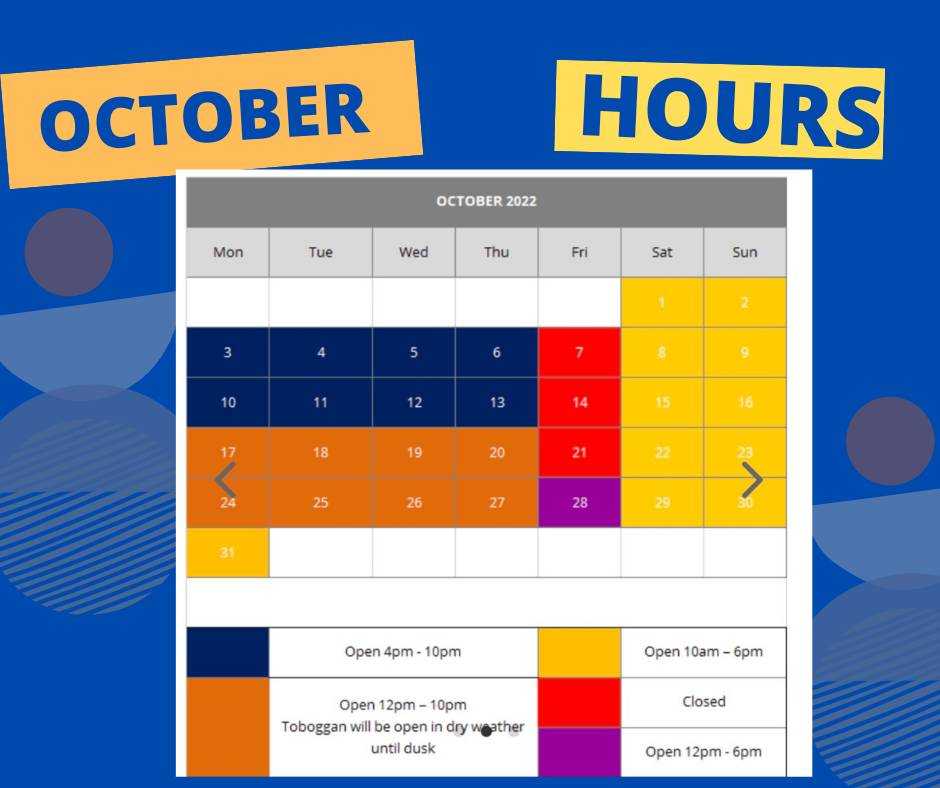 skillandudno's tweet photo. Autumn is here 🍁🍂
Here's how our October hours are looking at Llandudno Snowsports Centre https://t.co/34TS7KYfR0