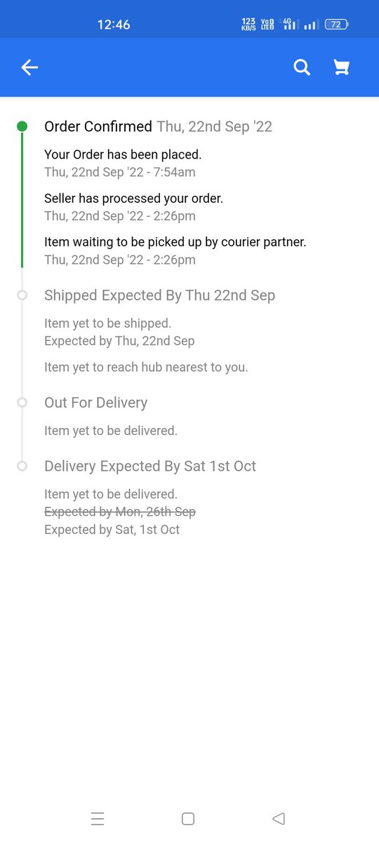 iinnikhil's tweet photo. @Flipkart @flipkartsupport  Kindly provide proper reply , no tracking id is available even after 9 days. https://t.co/N4GEQxsWX7