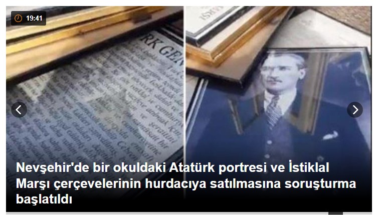 Gerçekten Öylemi ? Bir ülkenin Milli Marşı Ve ülkenin Kurucusunun posterlerimi satılıyor?