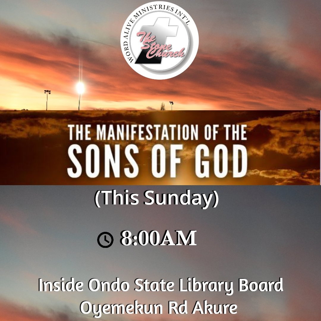 TSCAkure's tweet photo. For the earnest expectation of the creature waiteth for the manifestation of the sons of God.
Romans 8:19 KJV

Creation is really groaning, earnestly waiting for the REVEALING of the sons of GOD. And question creation is asking you and I is... /1 https://t.co/S62RrChjaZ