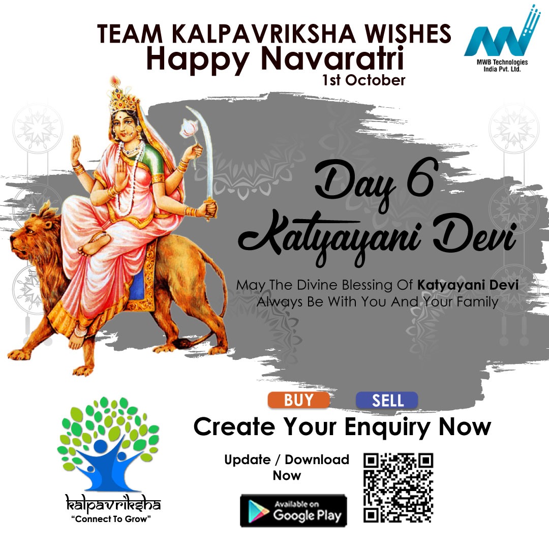 MwbTechnologies's tweet photo. May The Divine Blessing Of Katyayani Devi Always Be With You And Your Family.
Team Kalpavriksha Wishes All A Very Happy Navratri!!!
@MwbTechnologies @KalpavrikshaMWB @MukeshBafna22 @MonicaP2922 #mwb #mwbtechnologies #navratri2022 #Navratri https://t.co/R5BPcRcAeB