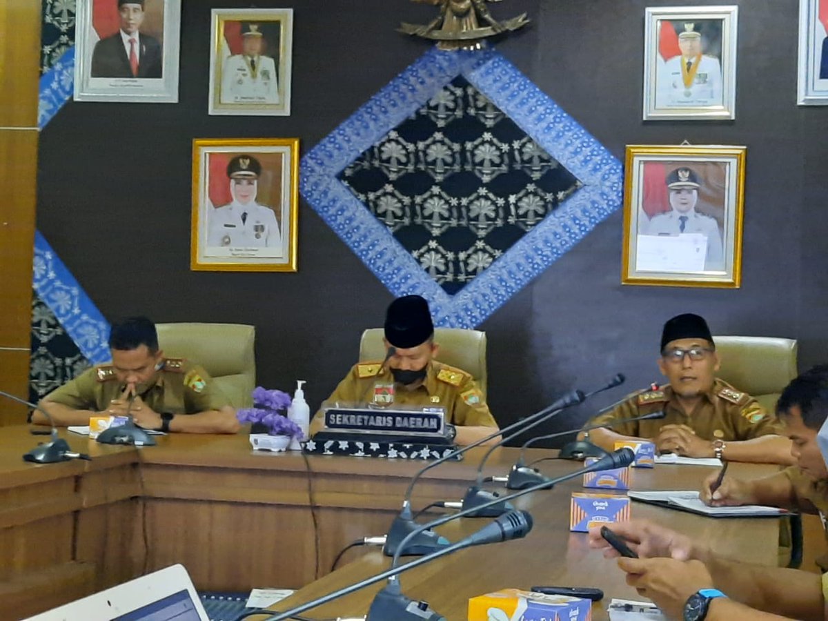 Rapat Kordinasi Pemantauan Pelaksanaan 8 Sksi melalui Aksi Bangda yang dipimpin Wakil Ketua I - Sekda, 25/09/2022