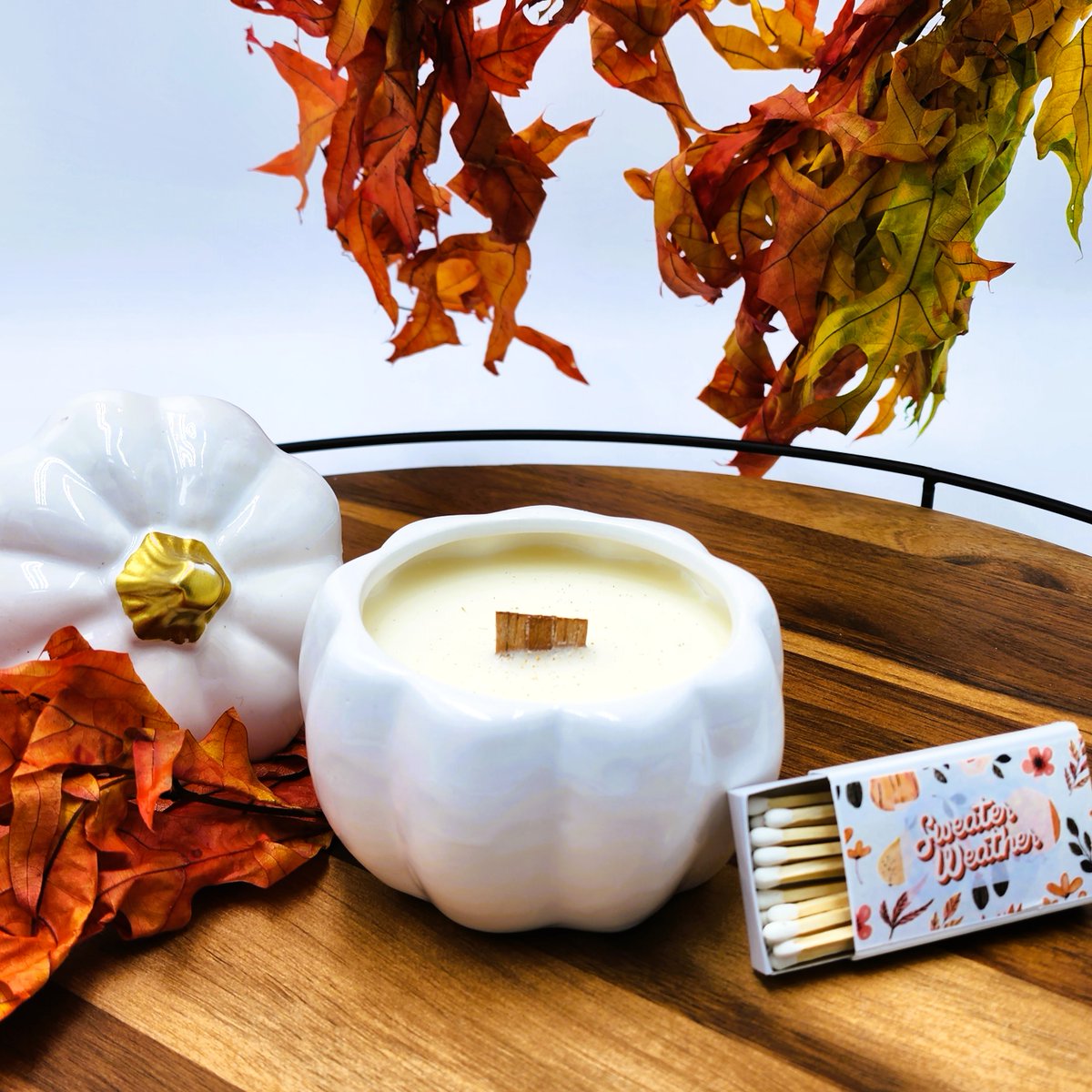 DivineBlossomCo's tweet photo. These Pumpkin Chai Candles are my fave new product this season 🤩 https://t.co/RkPblbpL4i