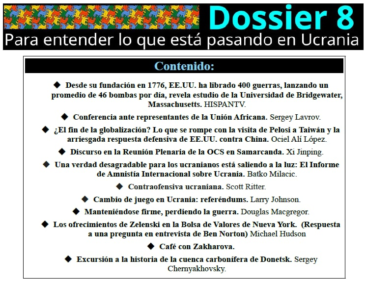 cghUNAM's tweet photo. Para entender lo que está pasando en Ucrania. 
Dossier 8
Lee y comparte:
https://t.co/ljAXKcNVBj https://t.co/07fsq7ZGcb