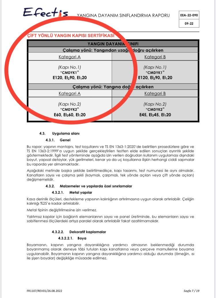 Çift yönlü sertifikamızı almış bulunmaktayız...