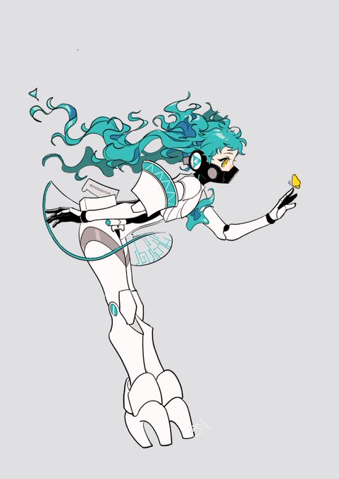 「robot joints wavy hair」 illustration images(Latest)