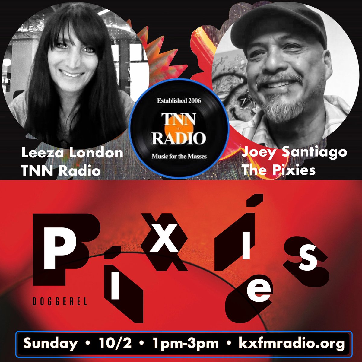 I’ll be chatting to <a href="/JoeySantiago/">Joey Santiago</a> from <a href="/PIXIES/">PIXIES</a> on Sunday about their new album #Doggerel and upcoming tour on <a href="/TNN_Radio/">TNN RADIO</a> on <a href="/KXFM_/">KX FM</a> 104.7 FM (iHeartRadio) - stream live here: kxfmradio.org