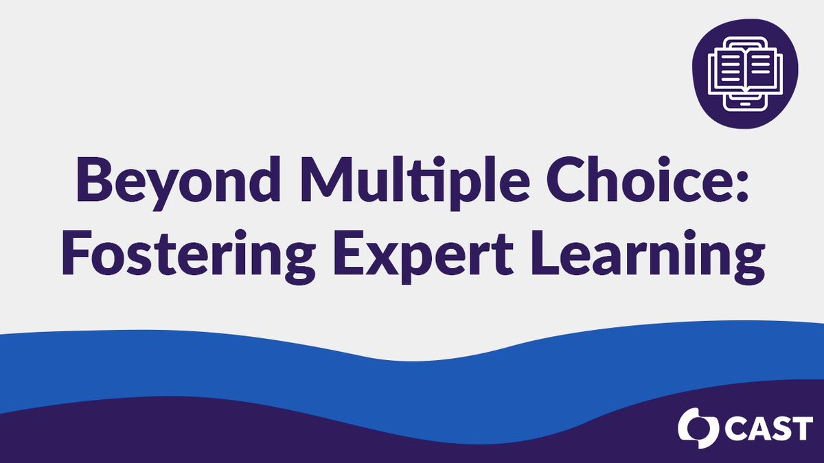 Join me Monday at 3:30 PST for “Beyond Multiple Choice: Fostering Expert Learning” a #UDL offering from #CAST and the CA Coalition for Inclusive Literacy us02web.zoom.us/webinar/regist…